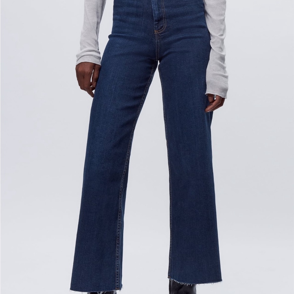 Zara ZW Marine Straight High Rise Jeans
